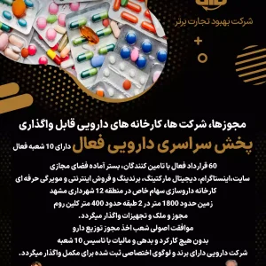 پخش سراسری دارویی فعال در تهران
