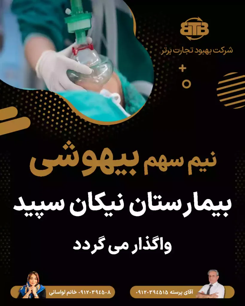 واگذاری سهام بیهوشی بیمارستان نیکان سپید